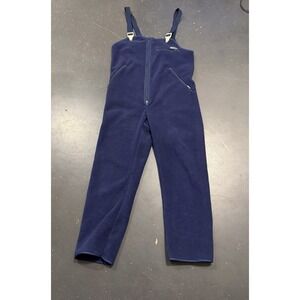 Vintage Patagonia Bibs Mens Small/Medium Blue Fleece Overalls Base Layer 90s USA
